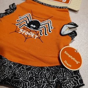 Dress up your furry friend in this spooky Halloween dress from SimplyDog Vintage